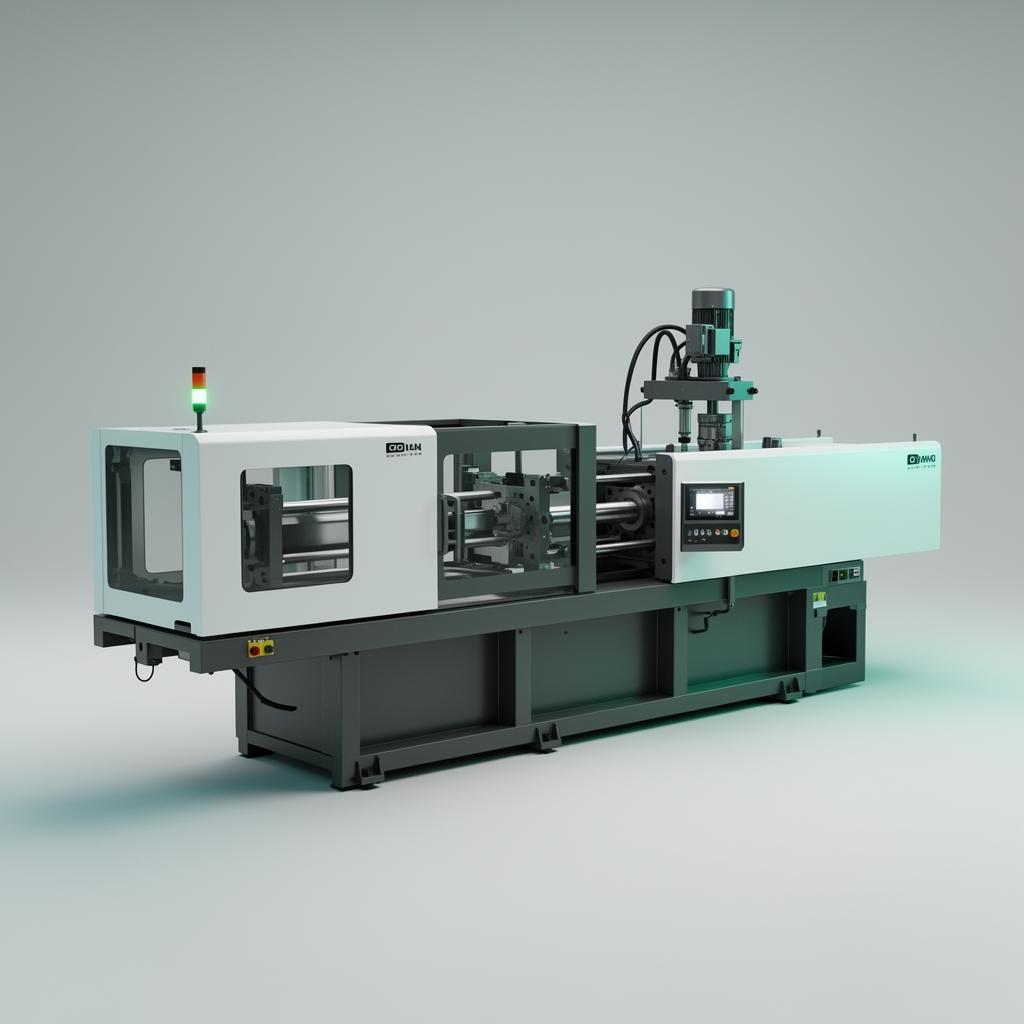 Modern injection molding press